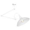 Biała lampa sufitowa Melos - loftowa