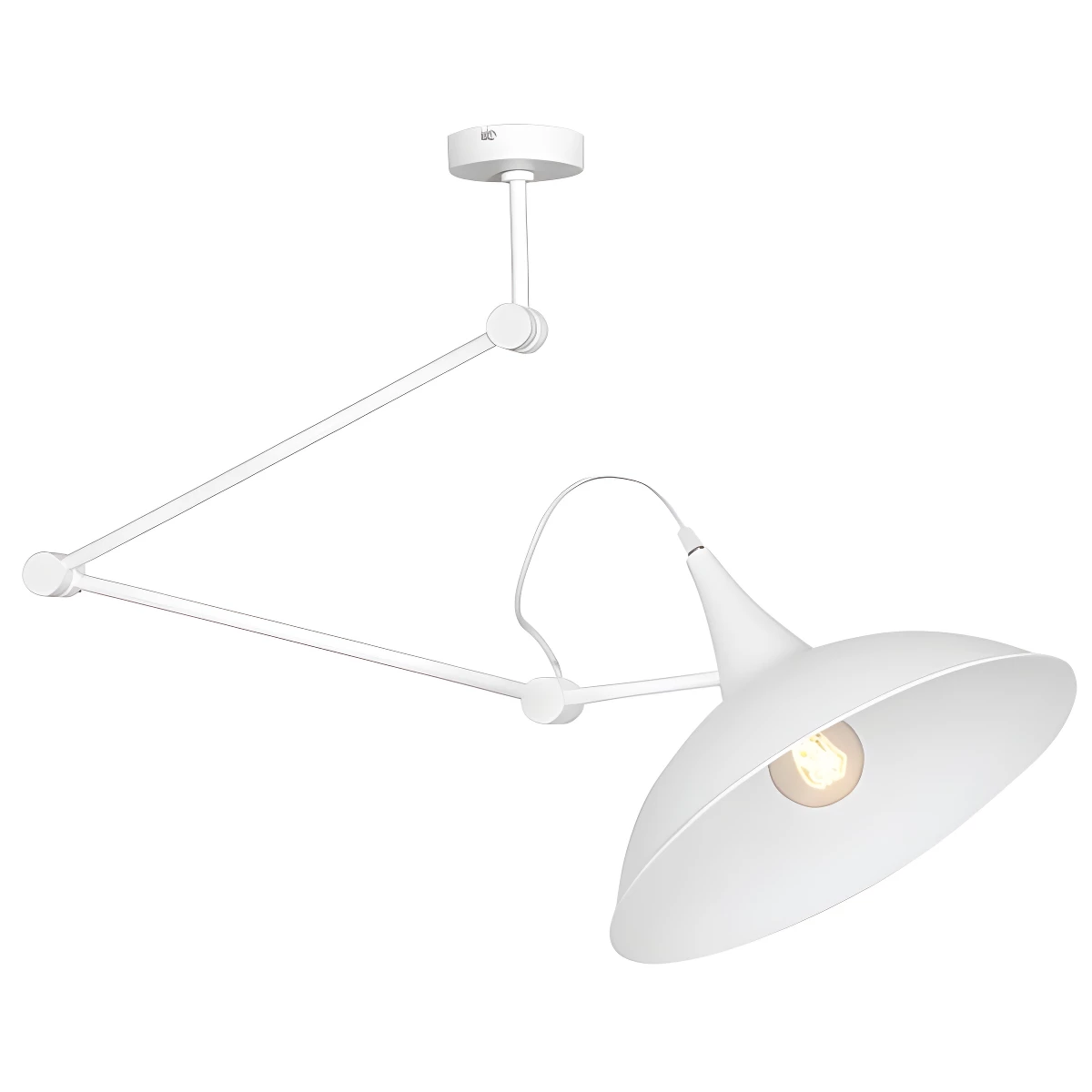 Biała lampa sufitowa Melos - loftowa