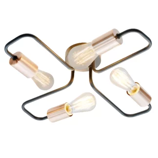 Lampa sufitowa Herpe - czarna - 34-66923