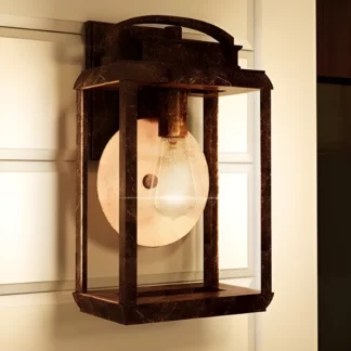 Kinkiet Byron - kolor brązowy, transparentny - QZ/BYRON/M