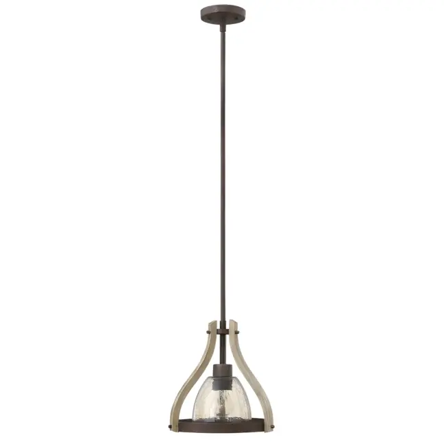 Lampa wisząca Middlefield - kolor brązowy, transparentny - HK/MIDDLEFIELDP1