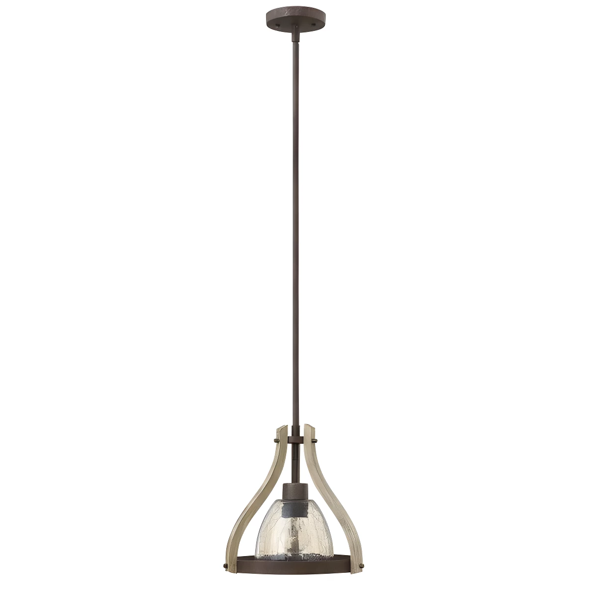 Lampa wisząca Middlefield - kolor brązowy, transparentny - HK/MIDDLEFIELDP1