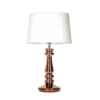 Lampa stołowa Petit Trianon - kolor biały, miedź - L051261217