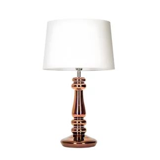 Lampa stołowa Petit Trianon - kolor biały, miedź - L051261217
