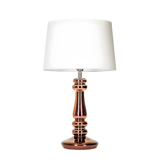 Lampa stołowa Petit Trianon - kolor biały, miedź - L051261217