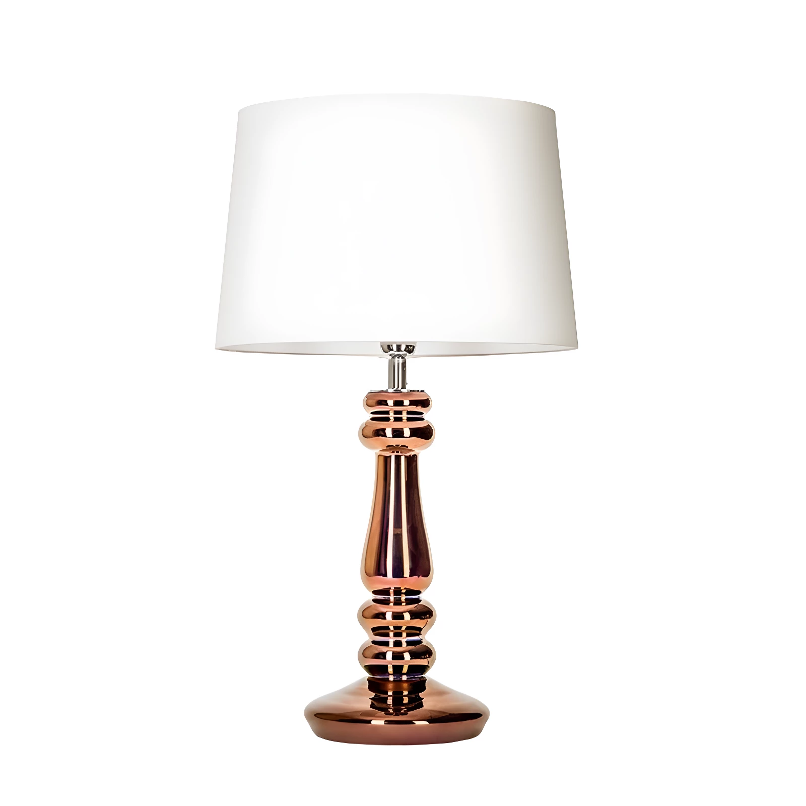 Lampa stołowa Petit Trianon - kolor biały, miedź - L051261217