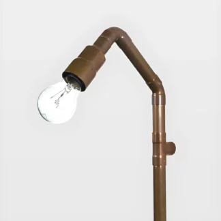 Lampa ścienna Wand - miedziana, z rurek