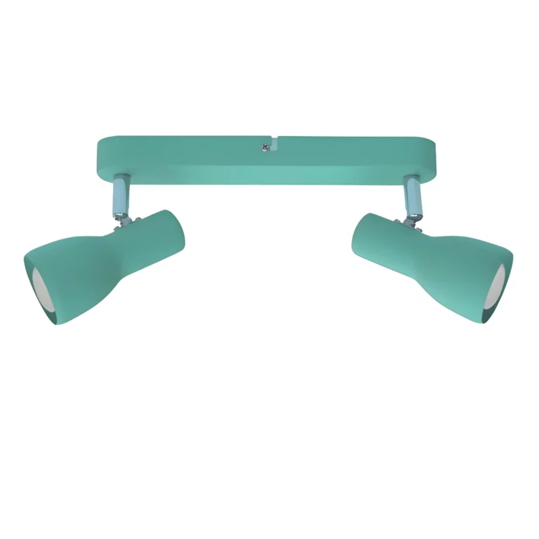 Miętowa lampa sufitowa Picardo - 2 klosze