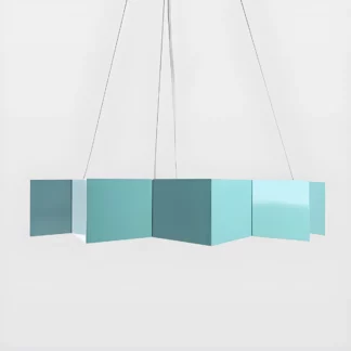 Lampa wisząca Geo - kolor Niebieski - LGH0533