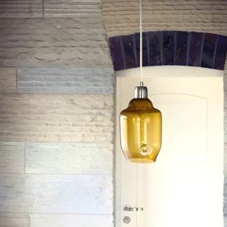 Lampa wisząca Color - kolor żółty - LGH0060