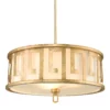 Lampa wisząca Lemuria - kolor biały, złoty - GN/LEMURIA/P/L