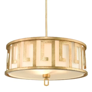 Lampa wisząca Lemuria - kolor biały, złoty - GN/LEMURIA/P/L