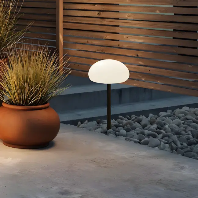 Mobilna lampa Sponge ze szpikulcem, do ogrodu