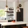 Lampa wisząca Hobson  - kolor mosiądz, transparentny - FE/HOBSON/P/M AB