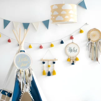 Lampa wisząca Chmurki Mustard - kolor żółty - CHMURKI MUSTARD PENDANT