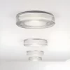 Lampa sufitowa Vancouver - kolor srebrny, transparentny - 1229003