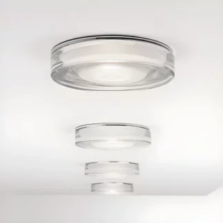 Lampa sufitowa Vancouver - kolor srebrny, transparentny - 1229003