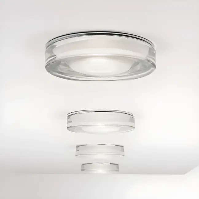 Lampa sufitowa Vancouver - kolor srebrny, transparentny - 1229003
