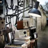 Lampa biurkowa na ruchomym ramieniu Arki - czarna metalowa