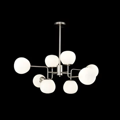 Żyrandol Erich  - kolor biały, srebrny - MOD221-PL-08-N