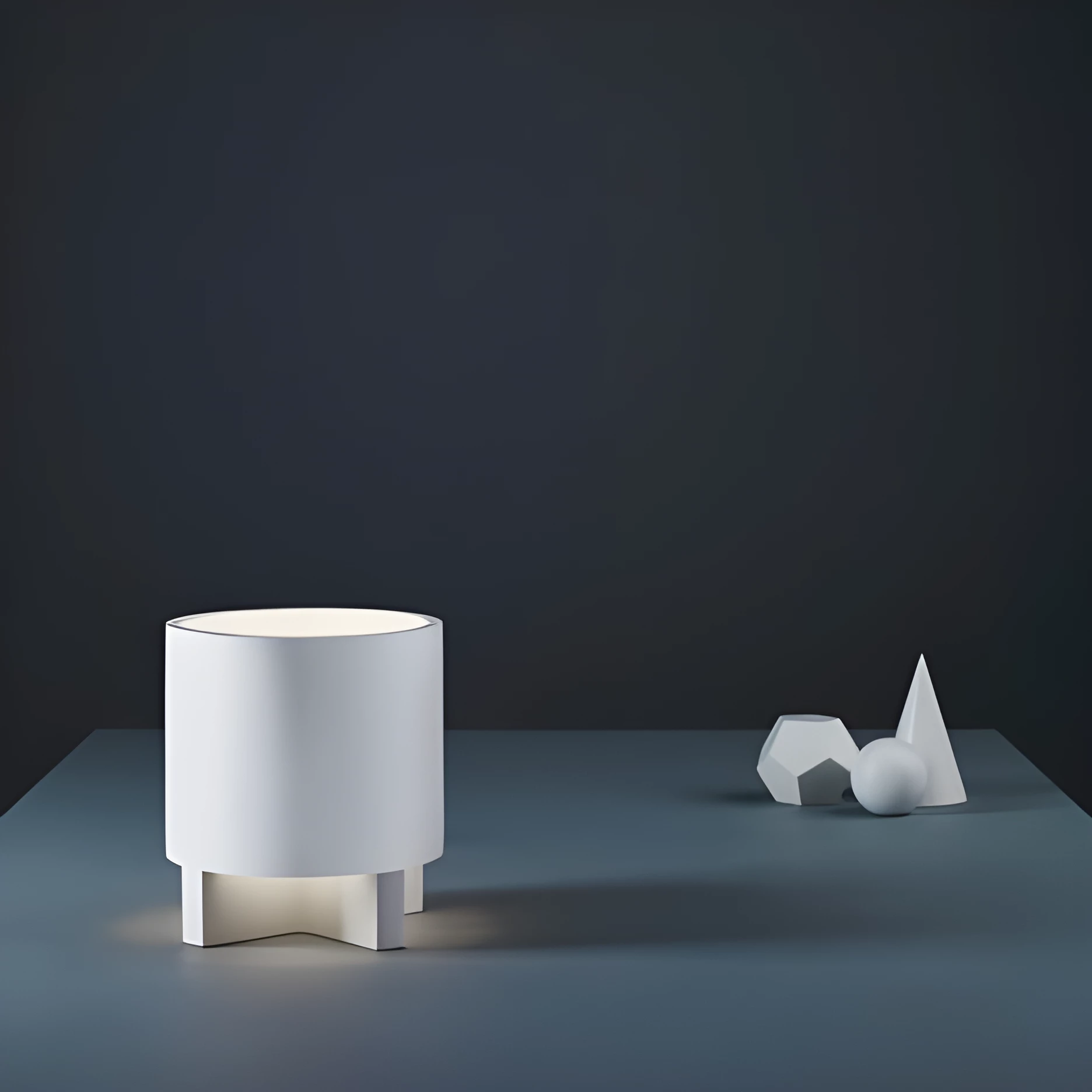 Lampa stołowa Martello - kolor biały - 1395001