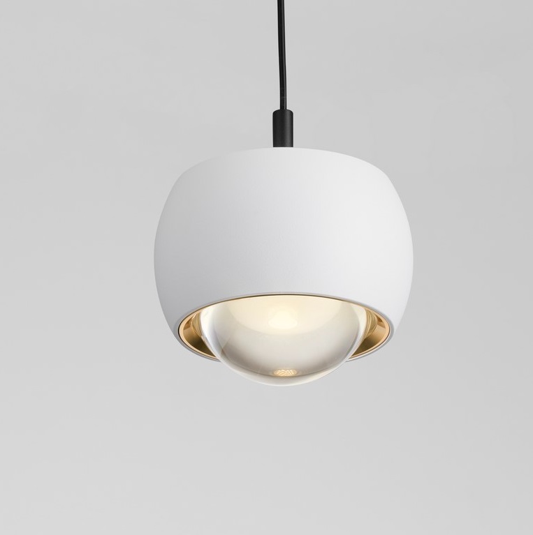 Nowoczesna lampa wisząca Softlin LED z białym kloszem z akrylu