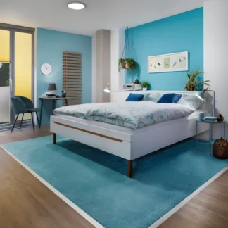 Plafon LED Atria 24W Ø30 cm różowe złoto – nowoczesny, płaski sufitowy