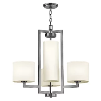 Żyrandol Leia - kolor biały, srebrny - HK/HAMPTON4