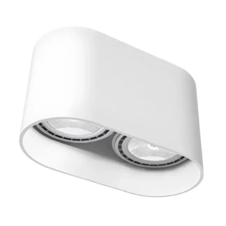 Oczko - spot Oval - kolor biały - 9241