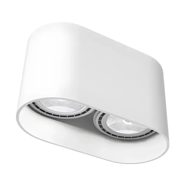 Oczko - spot Oval - kolor biały - 9241