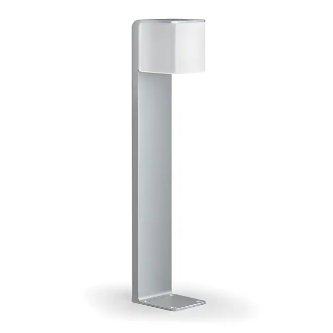 Słupek ogrodowy GL 80 LED iHF - srebrna lampa zewnętrzna