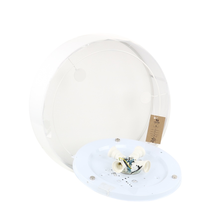 Okrągła lampa sufitowa Rondo 45 w białym kolorze na cztery źródła światła