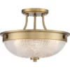 Lampa sufitowa Mantle - kolor mosiądz, transparentny - QZ/MANTLE/SF WS