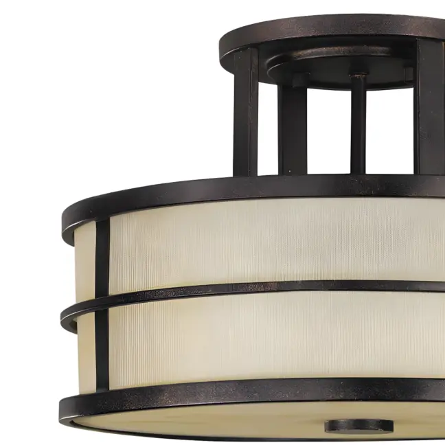 Lampa sufitowa Fusion - kolor beżowy, brązowy - FE/FUSION/SF