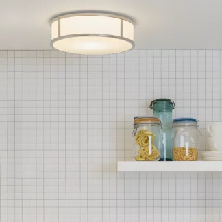 Lampa sufitowa Mashiko - kolor biały, srebrny - 1121017