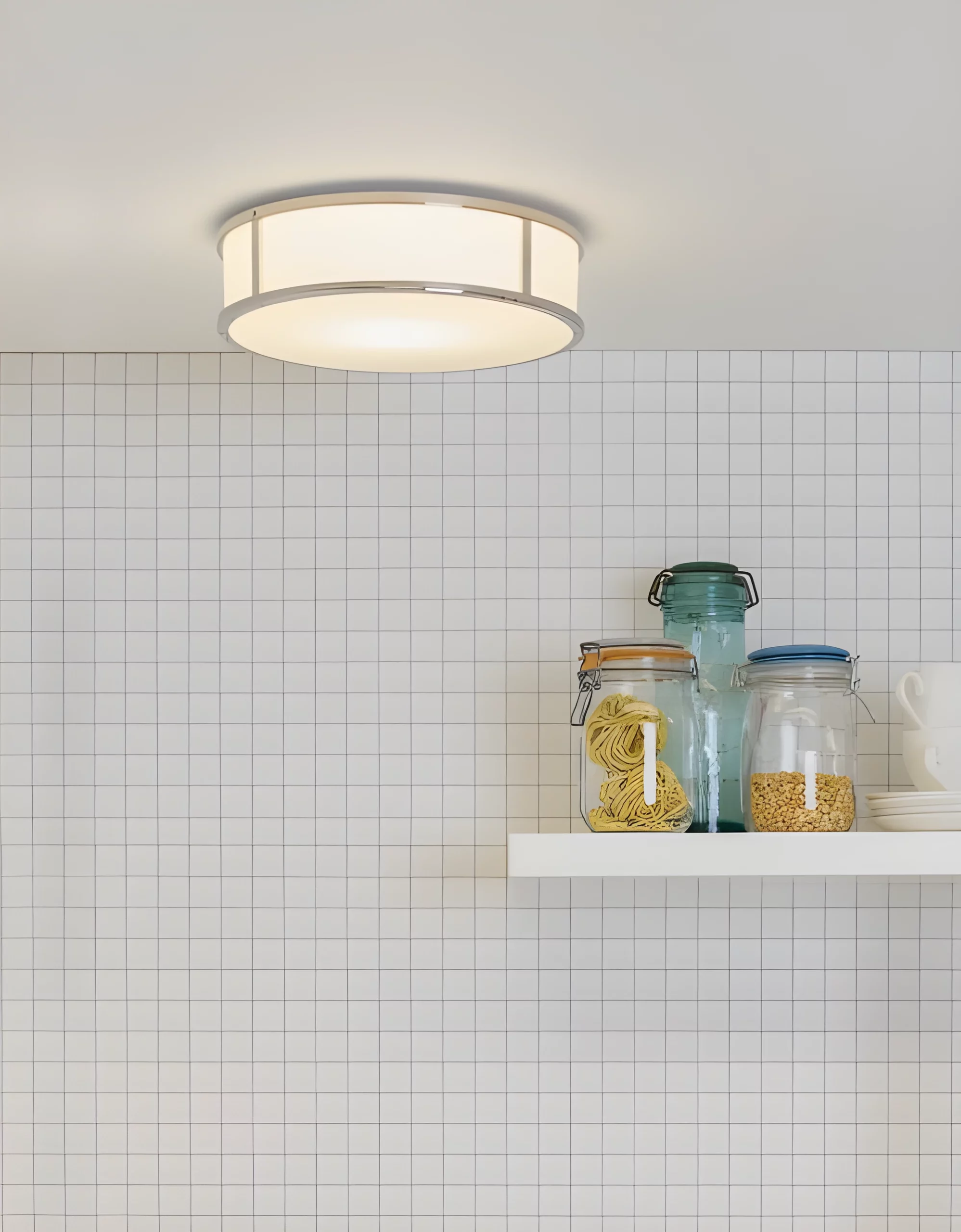 Lampa sufitowa Mashiko - kolor biały, srebrny - 1121017