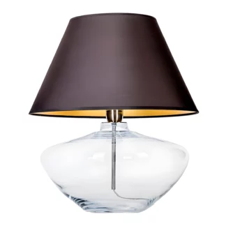 Lampa stołowa Madrid - kolor transparentny, czarny - L008031214