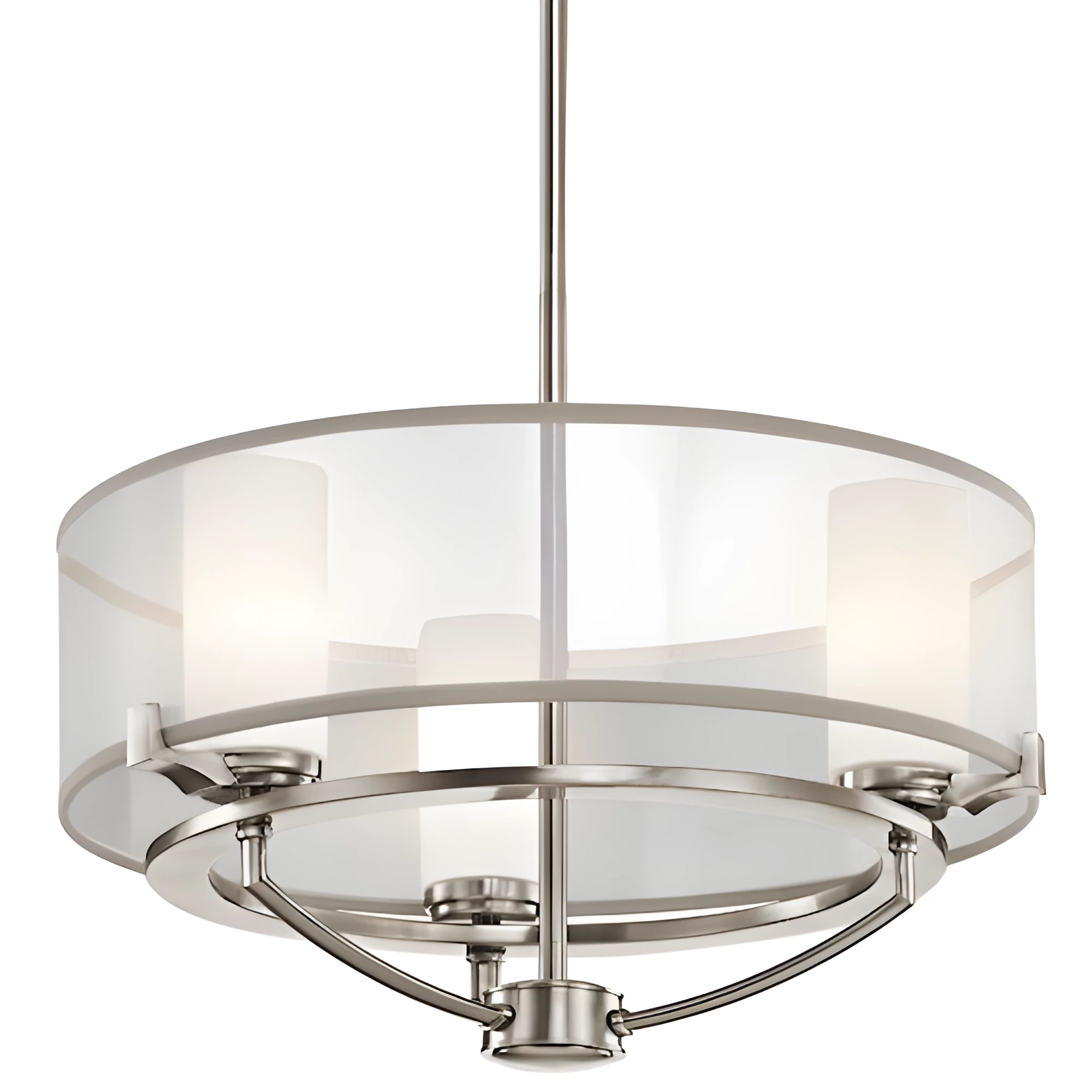 Lampa sufitowa Astoria - kolor srebrny, transparentny - KL/SALDANA3