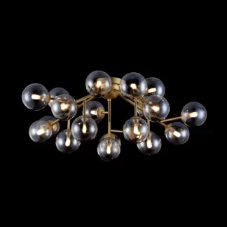 Lampa sufitowa Dallas  - kolor beżowy, złoty - MOD545PL-20G