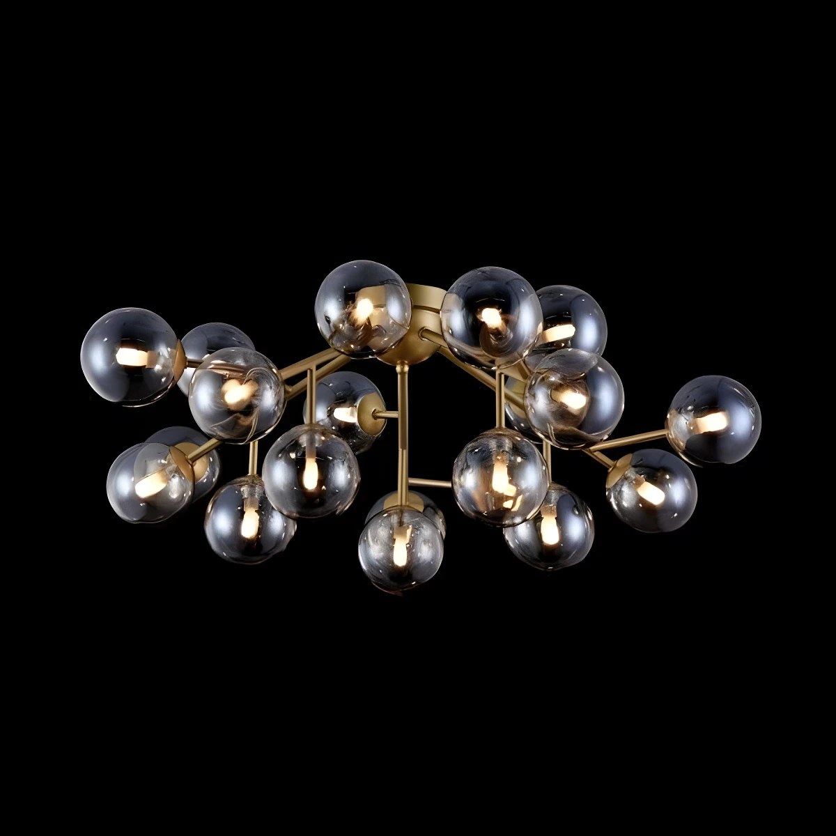 Lampa sufitowa Dallas - kolor beżowy, złoty - MOD545PL-20G