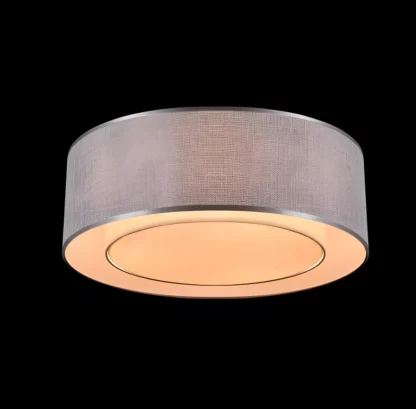 Plafon Bergamo  - kolor połysk, Szary - MOD613CL-04GR