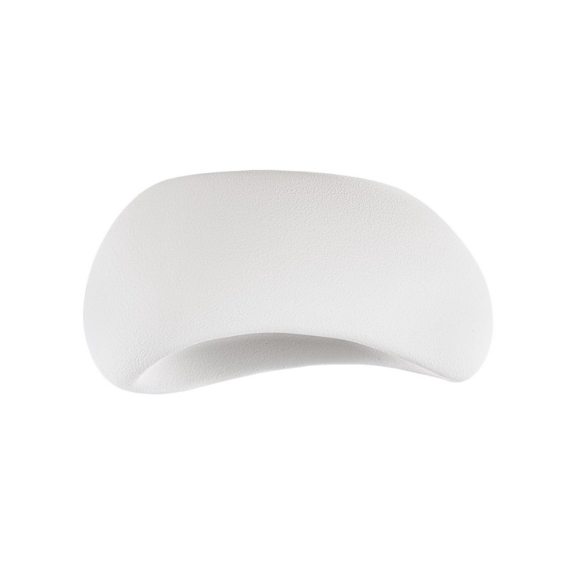 Plafon Cluora 60 w kolorze białym z chropowatym wykończeniem do salonu