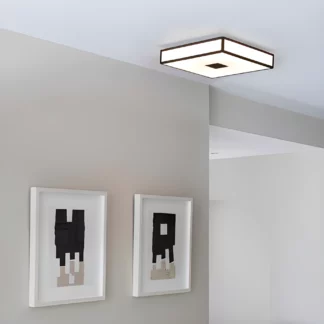 Lampa sufitowa Mashiko - kolor biały, brązowy - 1121013