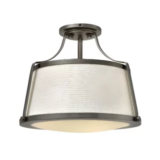 Lampa sufitowa Charlotte - kolor beżowy, srebrny - HK/CHARLOT/SF AN