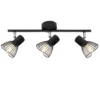Czarna lampa sufitowa Fly do przedpokoju