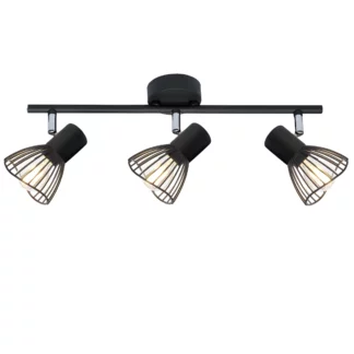 Czarna lampa sufitowa Fly do przedpokoju