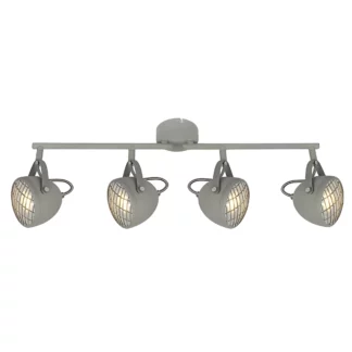 Podłużna lampa sufitowa Pent - długi industrialny reflektor do salonu