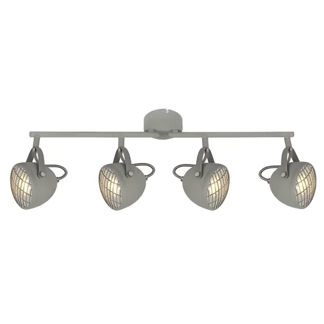 Podłużna lampa sufitowa Pent - długi industrialny reflektor do salonu
