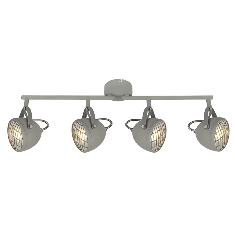 Podłużna lampa sufitowa Pent - długi industrialny reflektor do salonu