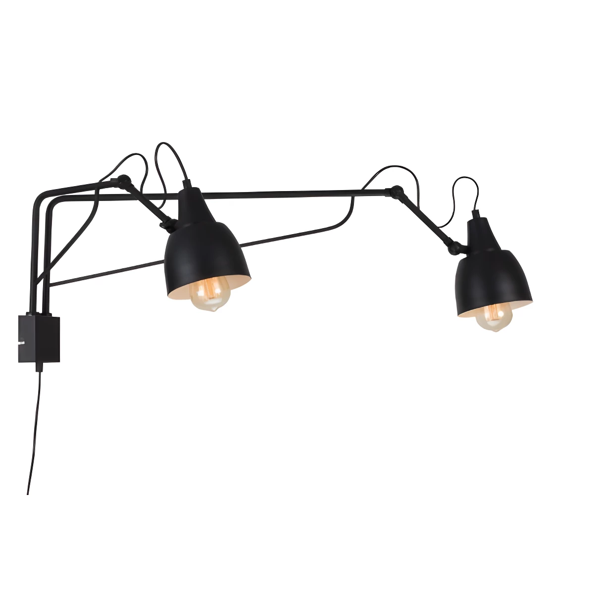 Podwójny kinkiet Soho - czarny - 1002D1